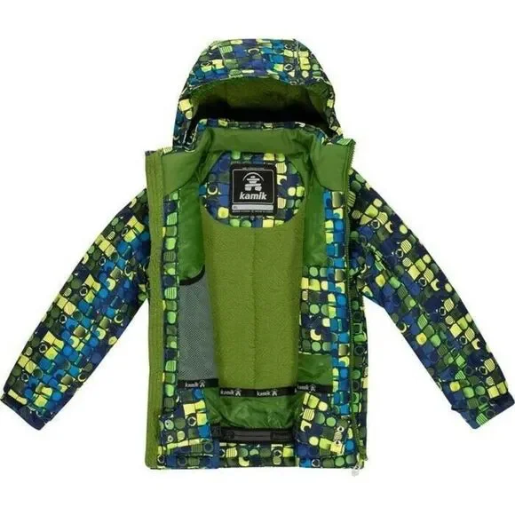Kamik Kids Puffer Jacket - Blue and Green